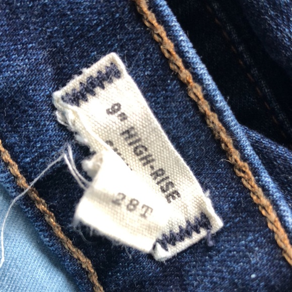 Madewell 9 inch High Rise Button Fly Skinny Jeans 28T - Picture 3 of 9
